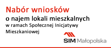 Tekst: Nabór wniosków o najem lokali mieszkalnych w ramach Społecznej Inicjatywy Mieszkaniowej